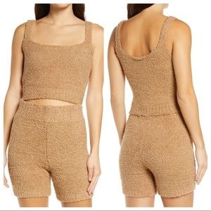 Skins NWT cozy tank and short set in Camel